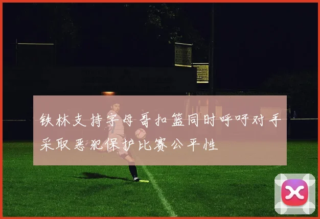 铁林支持字母哥扣篮同时呼吁对手采取恶犯保护比赛公平性